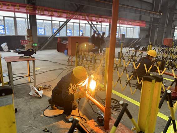 公司舉辦電焊工、電工技術(shù)比武